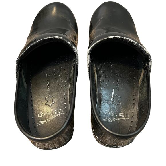 Dansko Hibiscus Black Clogs - Picture 8 of 9